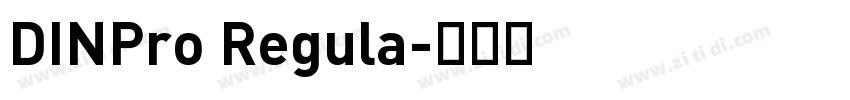 DINPro Regula字体转换